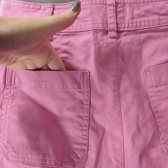 GAP Womens Pink Khaki Shorts 8 Girlfriend Fit Mid Rise‎ Casual Summer Classic - Picture 5 of 10